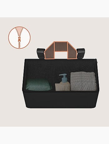 3 x Organizadores colgantes para cuna LIONELO - Almacenamiento de pañales - Cesta