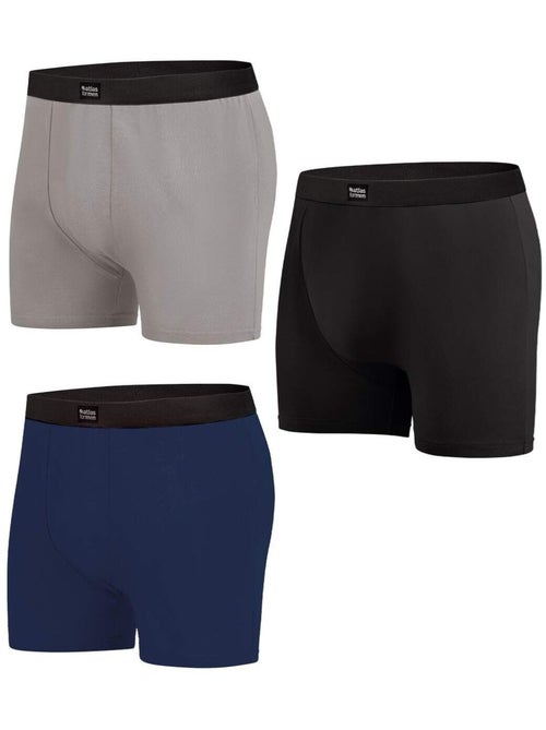 3x bóxers de algodón stretch confort - Kiabi 3x bóxers de algodón stretch confort - Kiabi