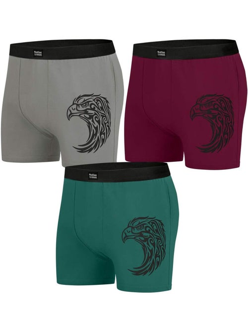 3x bóxers de algodón stretch confort - Kiabi 3x bóxers de algodón stretch confort - Kiabi