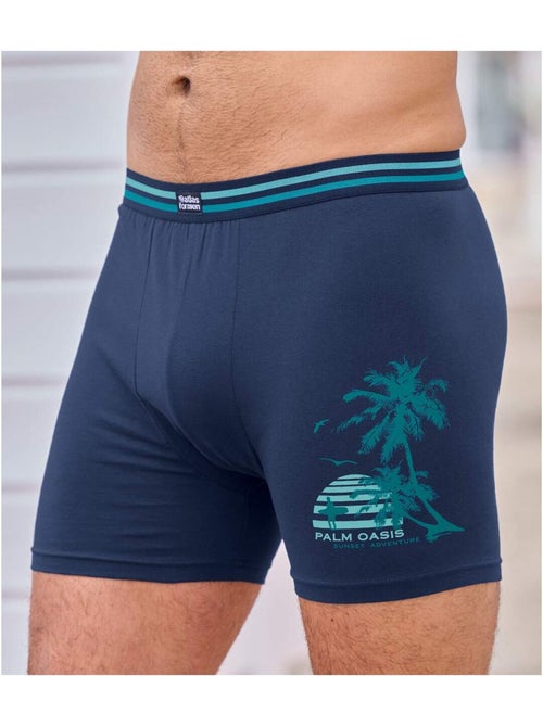 3x bóxers de algodón stretch confort summer - Kiabi 3x bóxers de algodón stretch confort summer - Kiabi