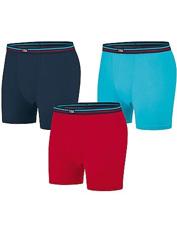 3x bóxers stretch lisos de algodón x-trem
