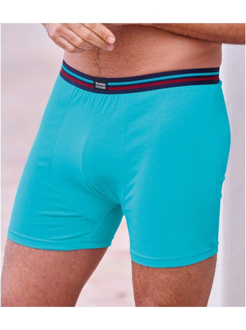 3x bóxers lisos de algodón stretch - Kiabi 3x bóxers lisos de algodón stretch - Kiabi