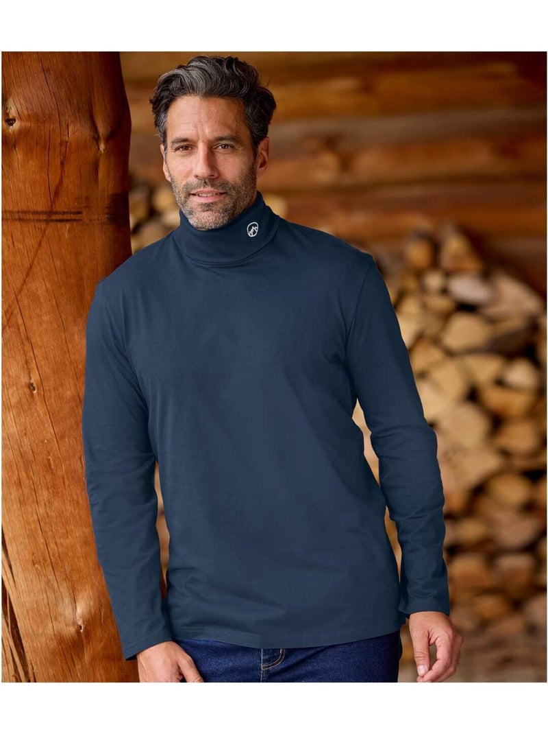 3x camisetas de cuello alto de algodón Gris gris negro - Kiabi