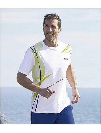 3x camisetas gráficas sport de algodón con cuello redondo y manga corta