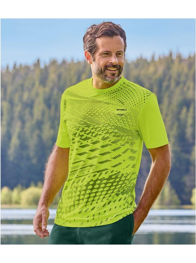 3x camisetas sport de poliéster con cuello redondo Gris verde claro - Kiabi