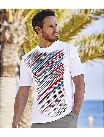 3x camisetas sport intense de poliéster, cuello redondo con borde de canalé