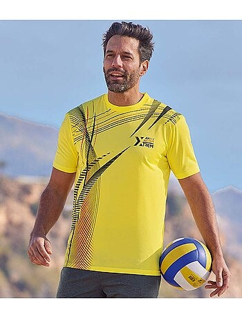 3x camisetas de poliéster con cuello redondo xtrem sport