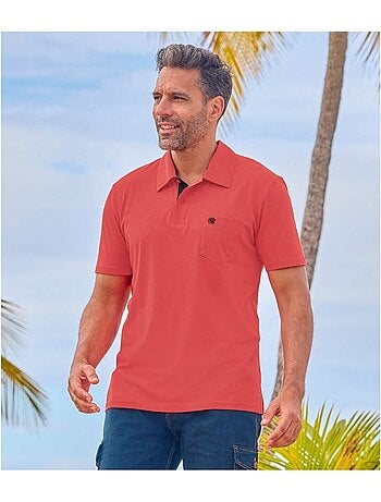 3x polos de algodón lisos de manga corta
