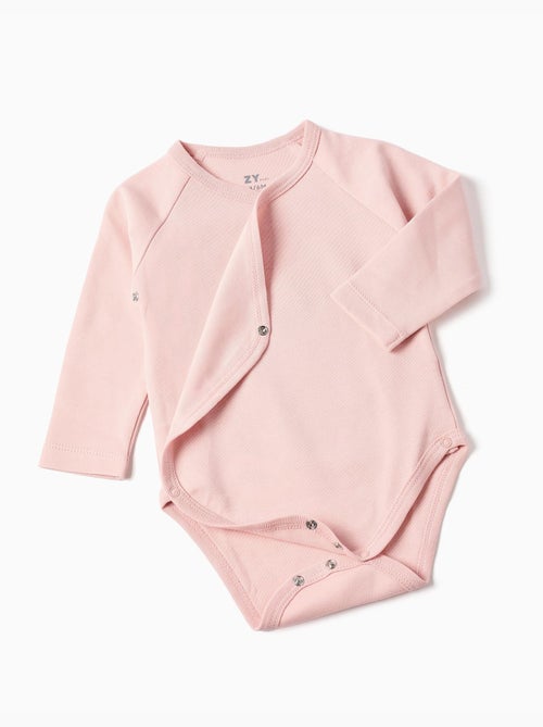 4 bodies cruzados lisos/florales - Kiabi