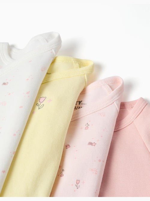 4 bodies cruzados lisos/florales - Kiabi