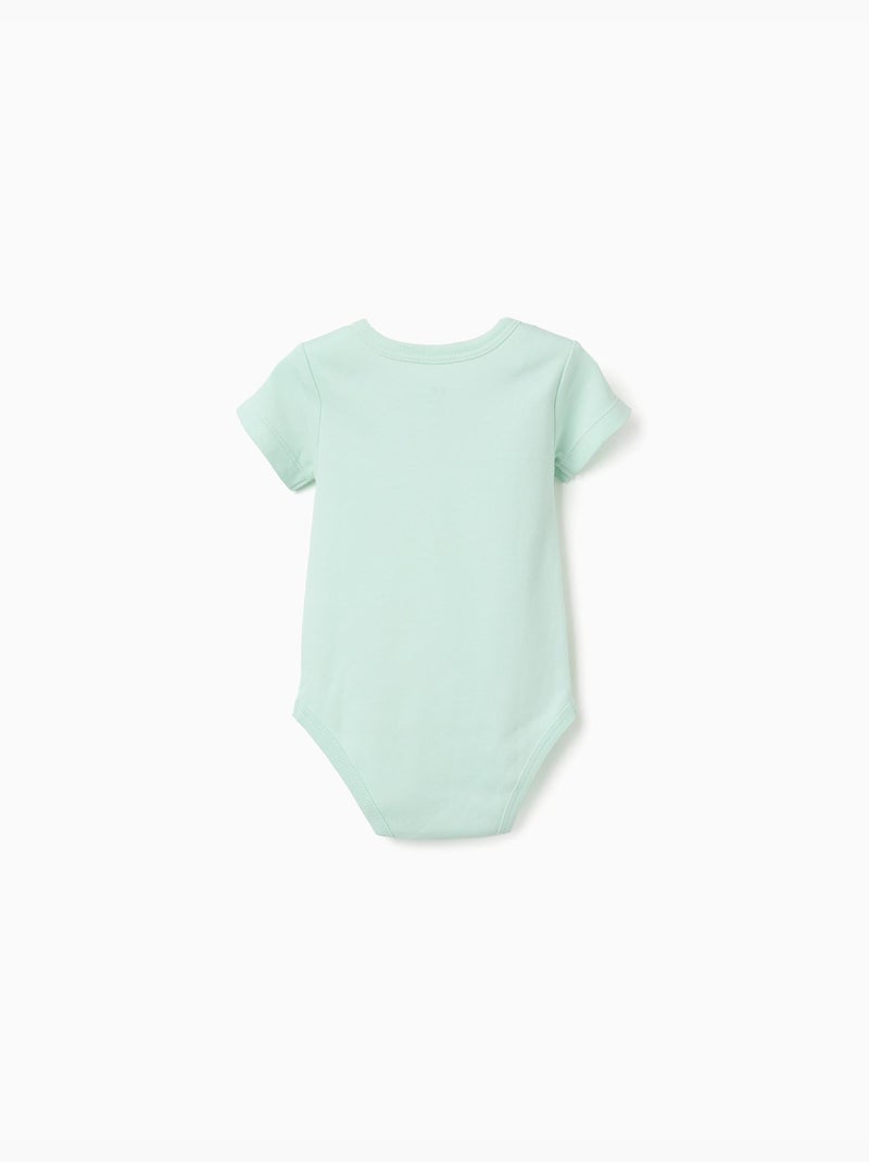 4 bodies de algodón co fresas estampadas Blanco Verde Blanco - Kiabi