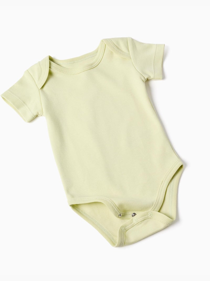 4 bodies de algodón con cocodrilos Blanco Amarillo - Kiabi