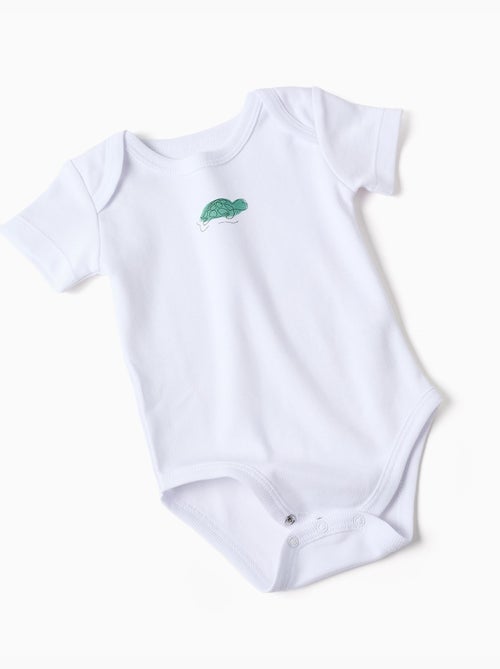 4 bodies de algodón con tortugas estampadas - Kiabi