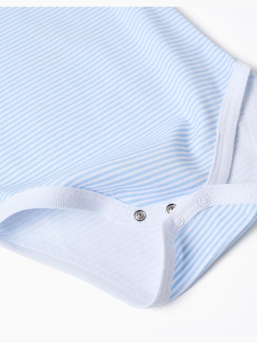 4 Bodies sin mangas de algodón con estampados - Kiabi