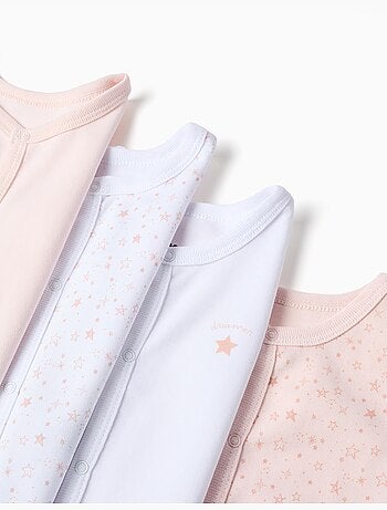 4 Bodies sin mangas de algodón