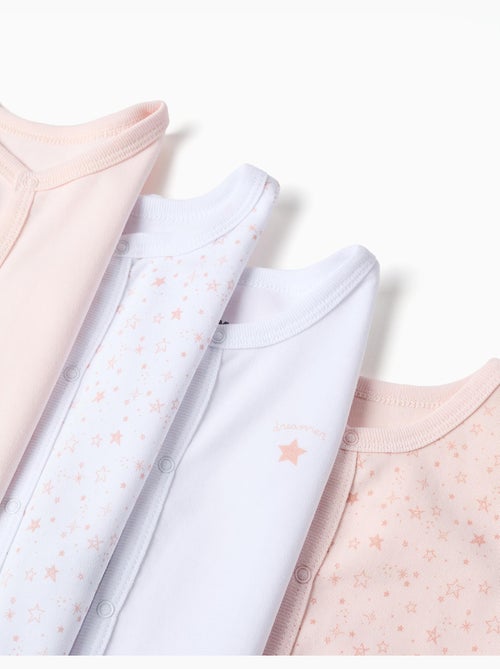 4 Bodies sin mangas de algodón - Kiabi