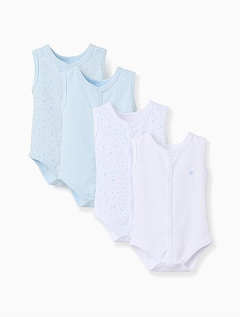 4 Bodies sin mangas de algodón