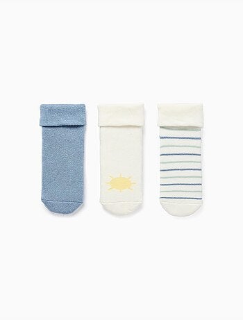 4 pares de calcetines com forro de rizo