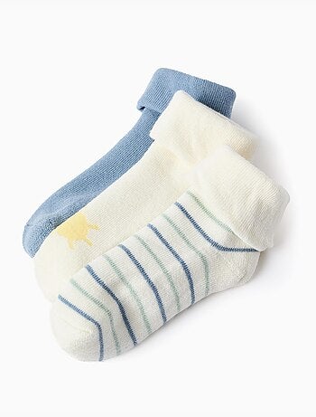 4 pares de calcetines com forro de rizo