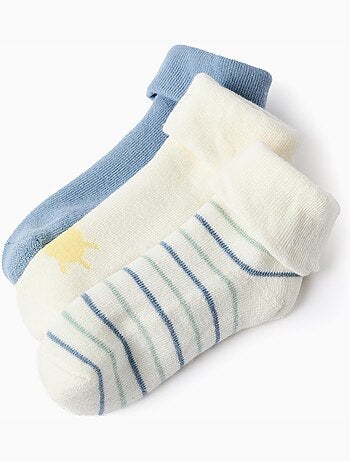 4 pares de calcetines com forro de rizo