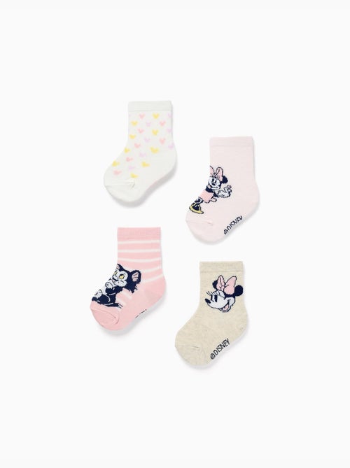 4 pares de calcetines con estampados de Minnie y Figaro - Kiabi 4 pares de calcetines con estampados de Minnie y Figaro - Kiabi