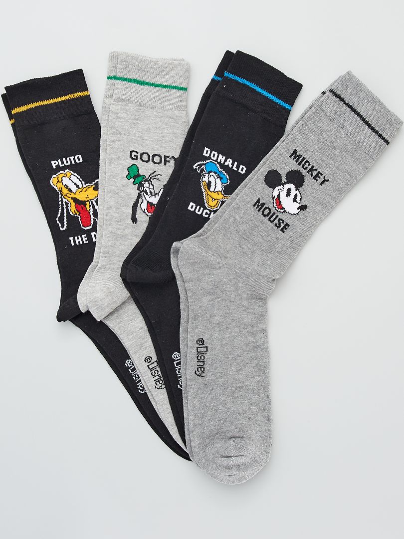 4 pares de calcetines 'Disney' negro/gris - Kiabi