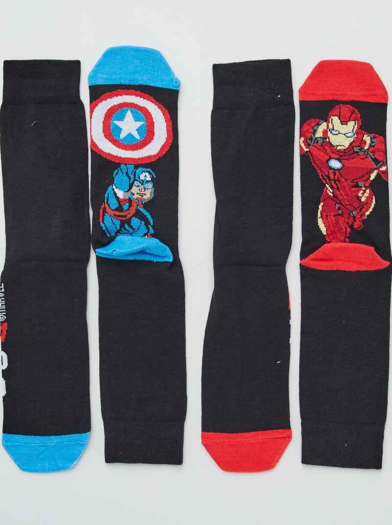 4 pares de calcetines 'Marvel' negro - Kiabi