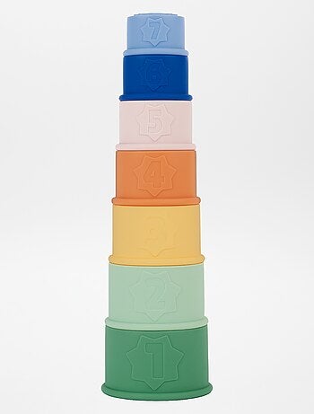 4 tazas plegables para el baño