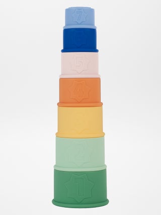 4 tazas plegables para el baño