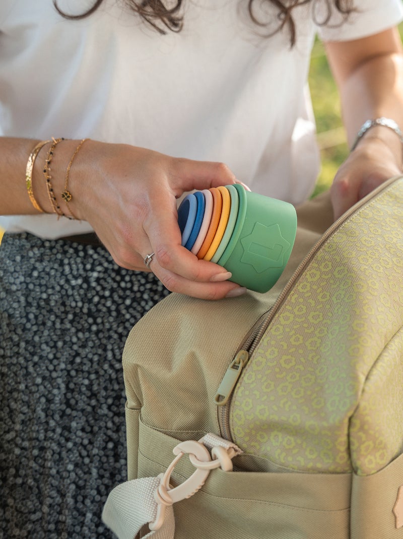 4 tazas plegables para el baño BLANCO - Kiabi