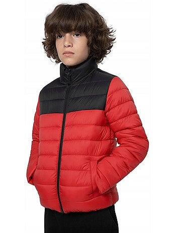 4F - Chaqueta Acolchada Colores Sólidos de Plumón Sintético Niños