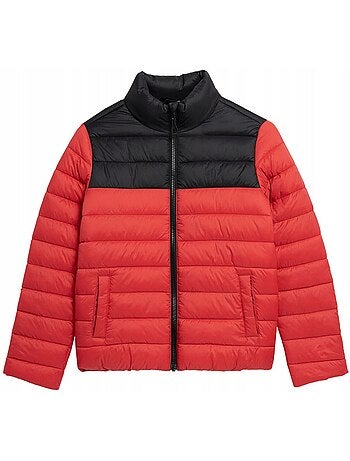4F - Chaqueta Acolchada Colores Sólidos de Plumón Sintético Niños