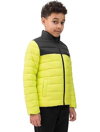 4F - Chaqueta Acolchada Colores Sólidos de Plumón Sintético Niños