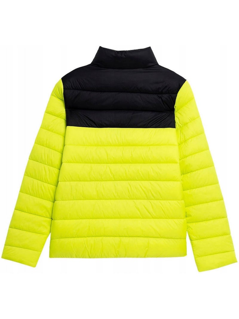 4F - Chaqueta Acolchada Colores Sólidos de Plumón Sintético Niños Verde - Kiabi