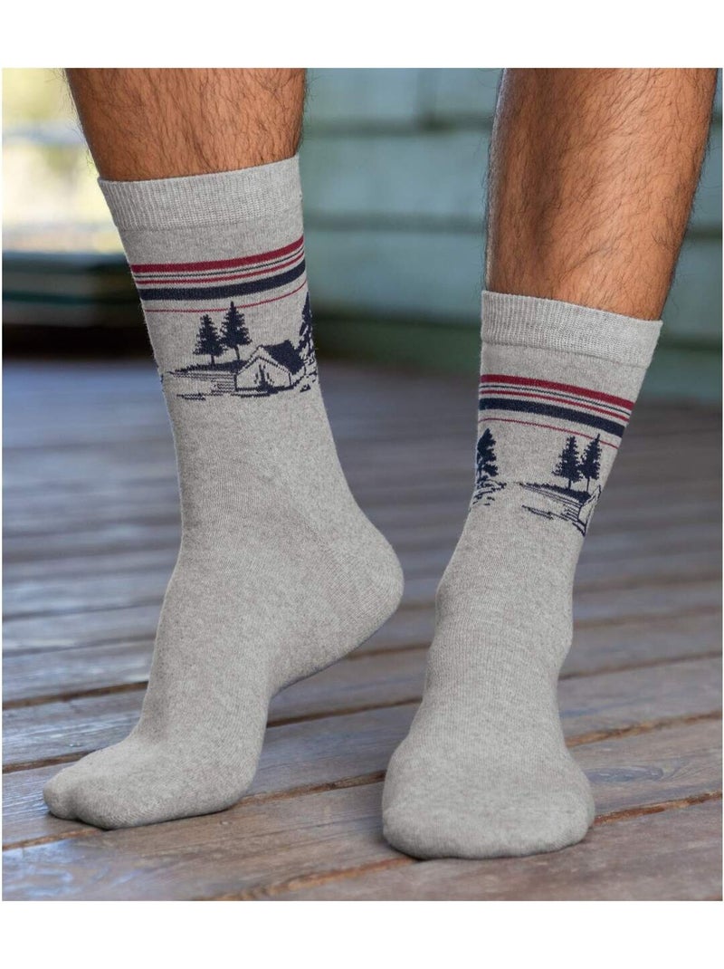4x calcetines colorado Gris burdeos Negro - Kiabi