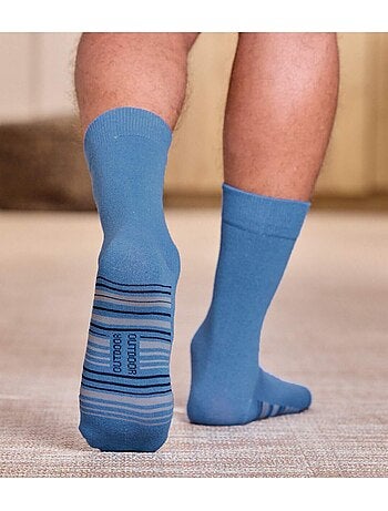 4x calcetines de jacquard de media caña con borde de canalé