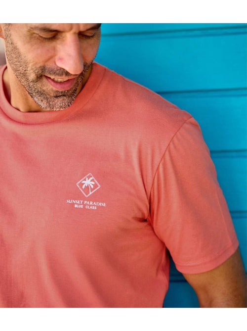 4x camisetas de algodón lisas con cuello redondo y manga corta palm - Kiabi 4x camisetas de algodón lisas con cuello redondo y manga corta palm - Kiabi