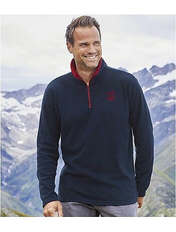 4x jerséis micropolar expedición con cuello alto y cremallera
