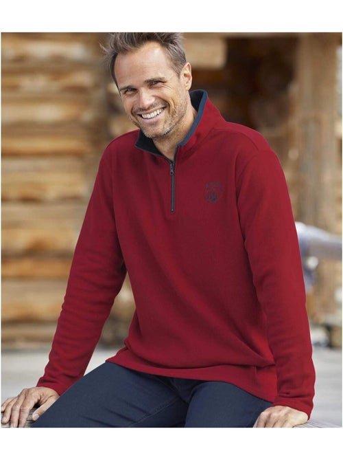 4x jerséis de micropolar outdoor con cuello alto con cremallera - Kiabi