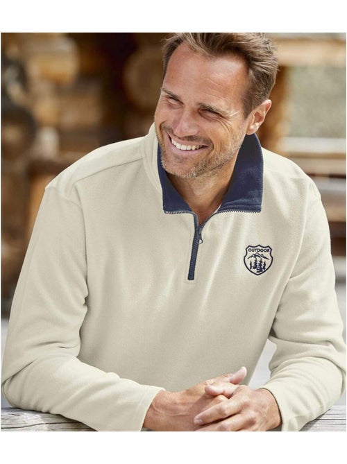 4x jerséis de micropolar outdoor con cuello alto con cremallera - Kiabi