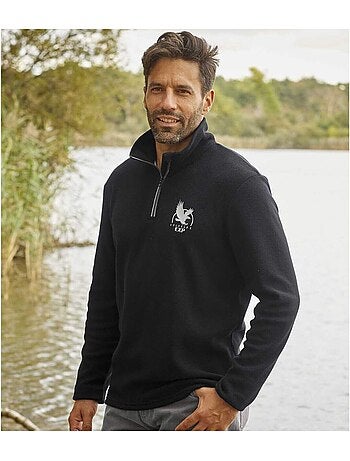 4x jerséis micropolar con cuello con cremallera