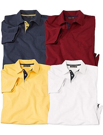 4x polos de algodón de manga corta sportwear