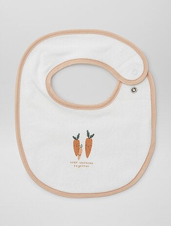 5 baberos con estampados divertidos y cierre a presión