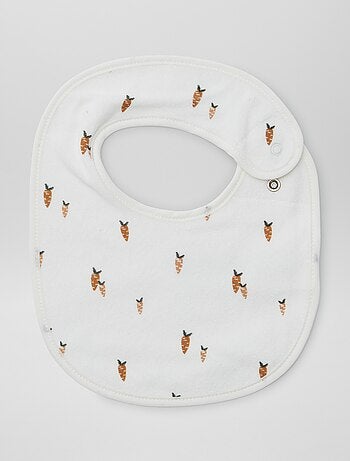 5 baberos con estampados divertidos y cierre a presión