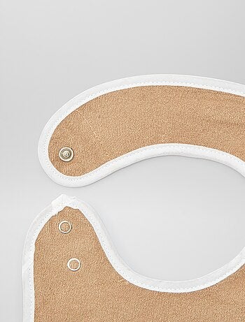 5 baberos con estampados divertidos y cierre a presión