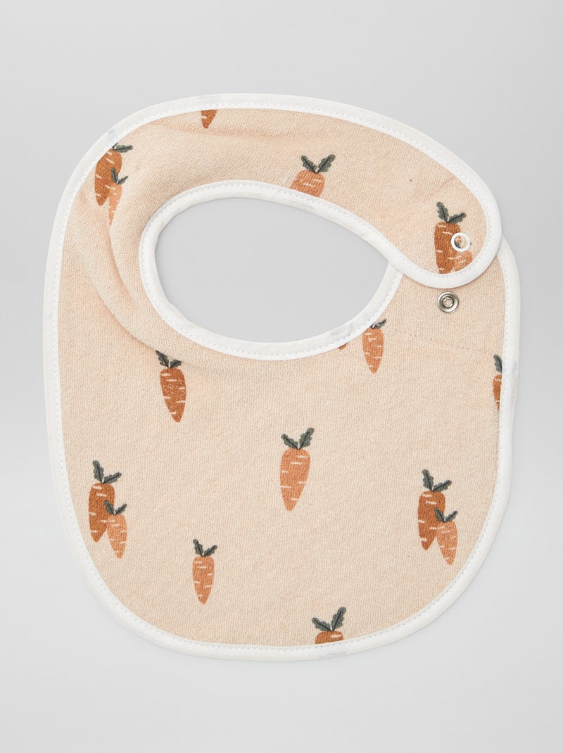 5 baberos con estampados fantasía y cierre a presión MARRON - Kiabi