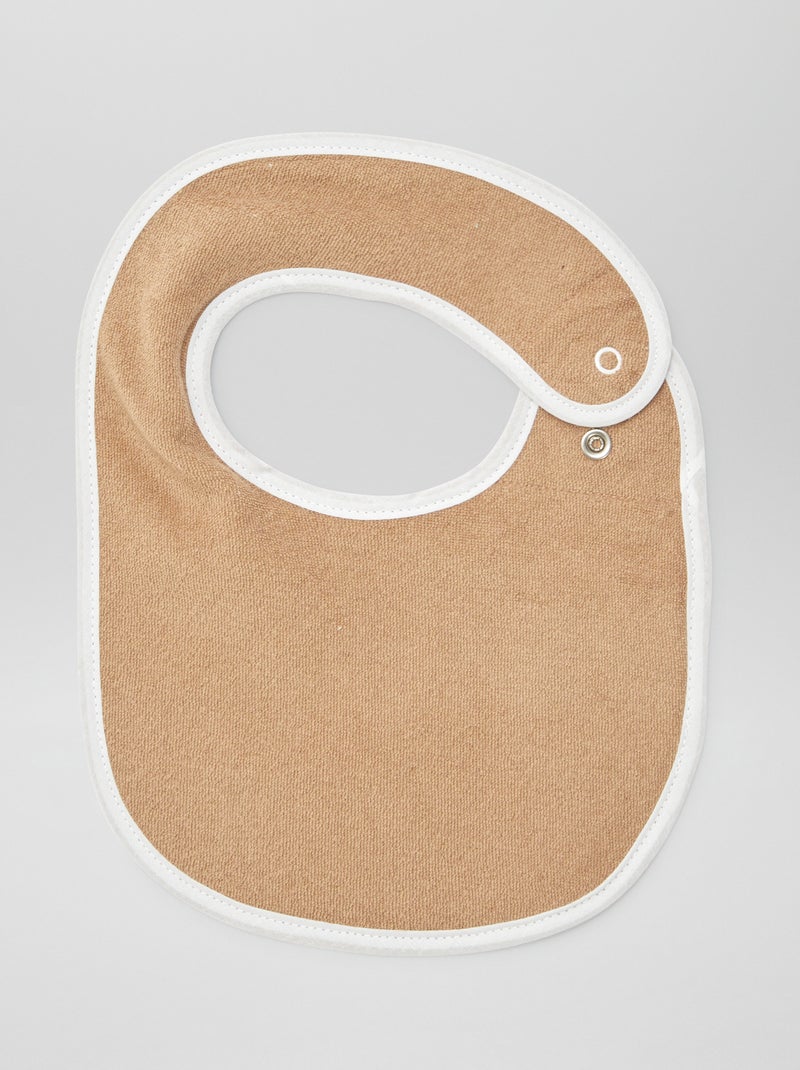 5 baberos con estampados fantasía y cierre a presión MARRON - Kiabi