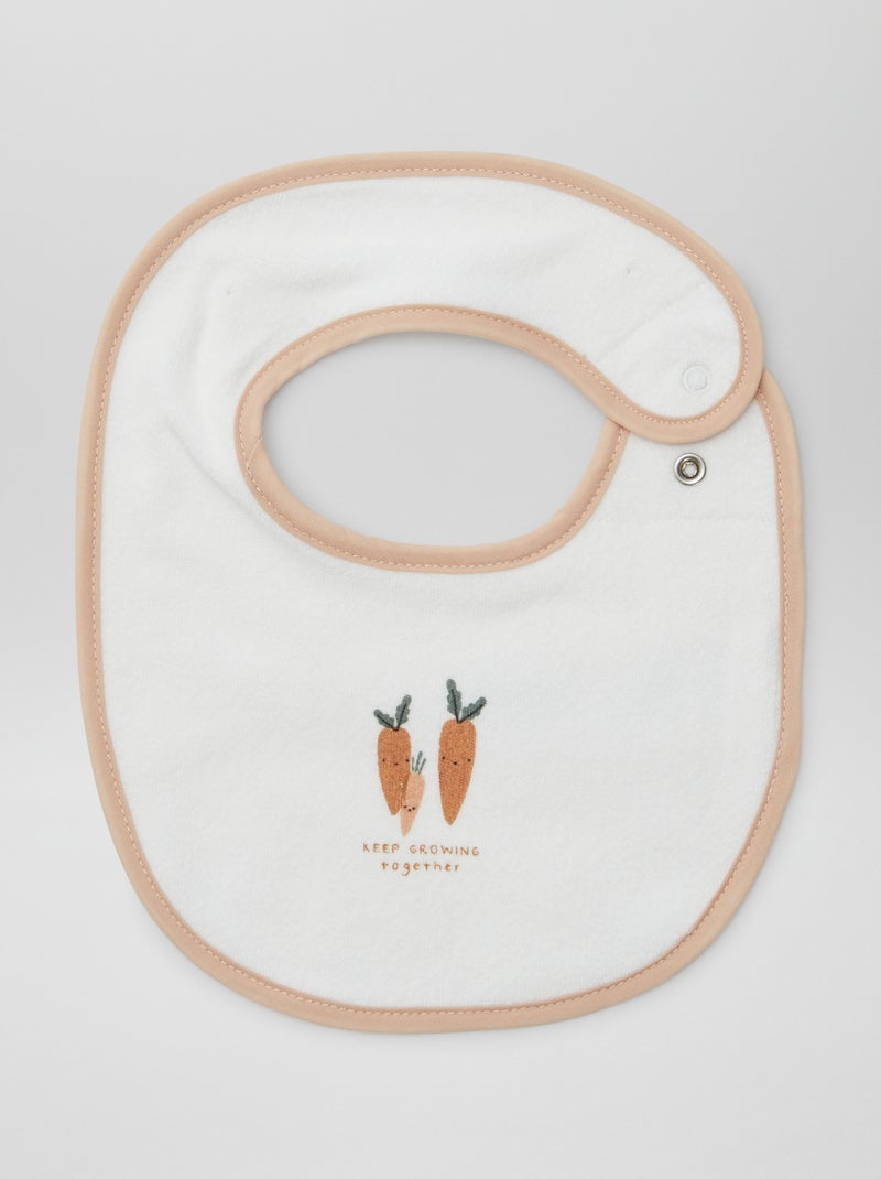 5 baberos con estampados fantasía y cierre a presión MARRON - Kiabi