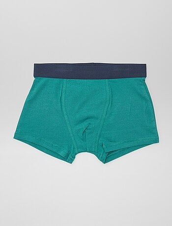 5 bóxers lisos