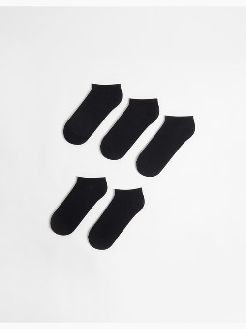 5 Calcetines cortos de algodón, MO Fashion - Kiabi 5 Calcetines cortos de algodón, MO Fashion - Kiabi